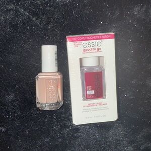 Essie Nail Polish Set - light pink/tan and top coat